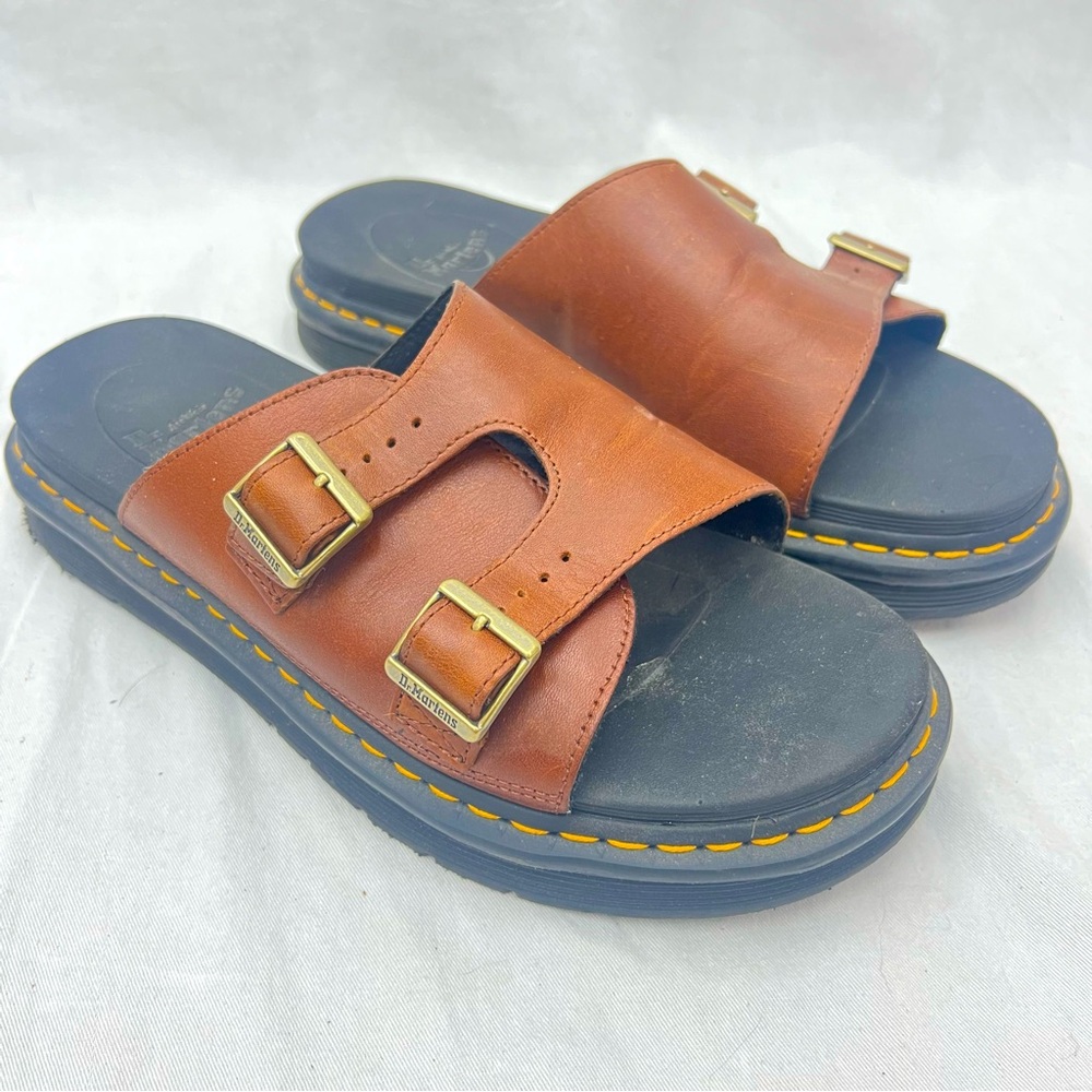 Dr. Martens Dax men’s brown leather Slide Sandals size 13
